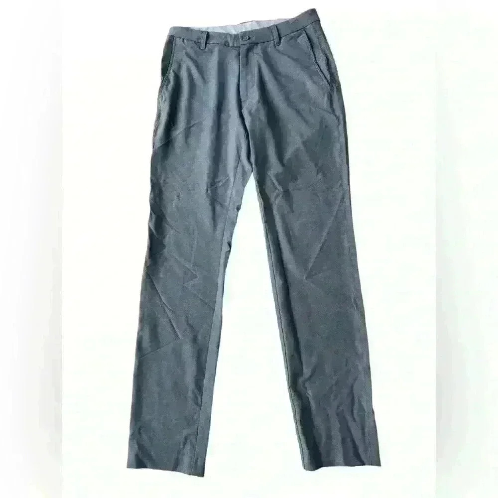 FootJoy FJ Men's 32 X 34 Gray 4 Pocket Straight Leg Stretch Golf Pants